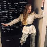 Window Pane Plaid Blazer