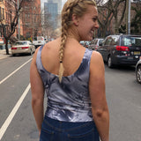 Icy Floral Surplice Tank