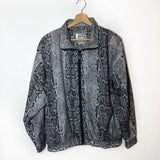 Snakeskin Zip Windbreaker