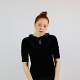 Black Velvet Quarter-Sleeve