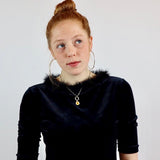 Black Velvet Quarter-Sleeve