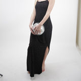 Sparks Fly Open-Back Gown