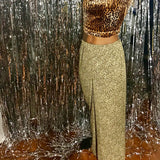 Cheetah Print Flowy Pants