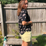 Sunflower Short Sleeve Button-Up