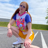 Mickey and Minnie 70s Neon Graphic