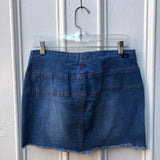 Belted Denim Miniskirt