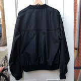 Oversized Black Bomber Jacket