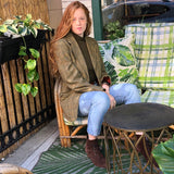 Marigold Plaid Blazer