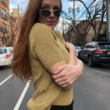 Golden Girl Mock Neck Sweater