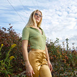 Gold Silk Trousers