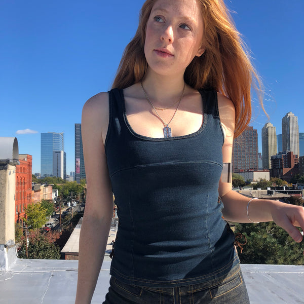 So Miley Denim Top