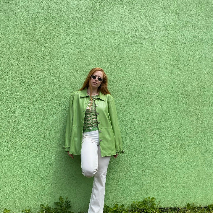 Retro Pleather Jacket