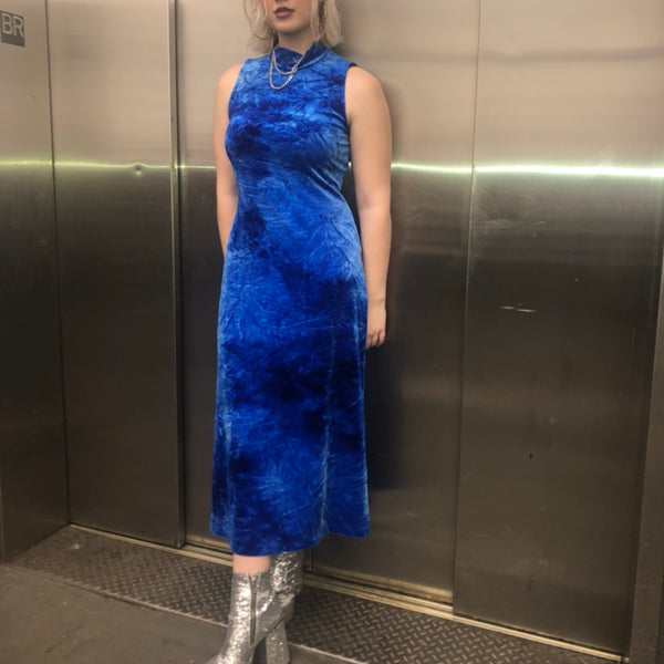Tie-Dye Velour Maxi