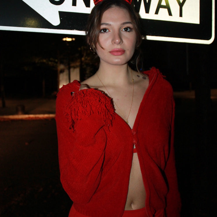 Raising Hell Zip-Up Sweater